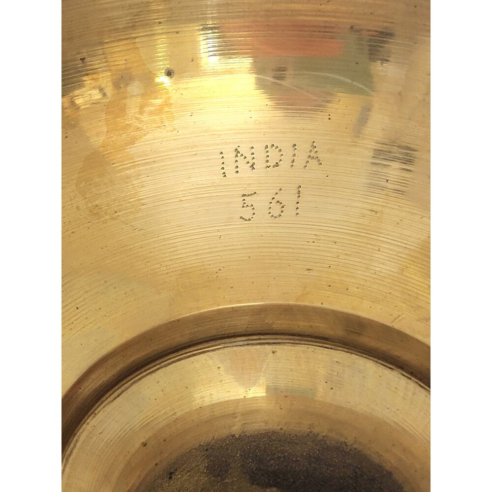 Vintage Tall Polished Brass Floor Vase India Etched Yoga Meditation Studio - Picture 8 of 9